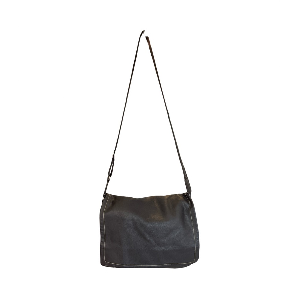 Levenger Unisex Dark Brown  Crossbody Laptop Bag